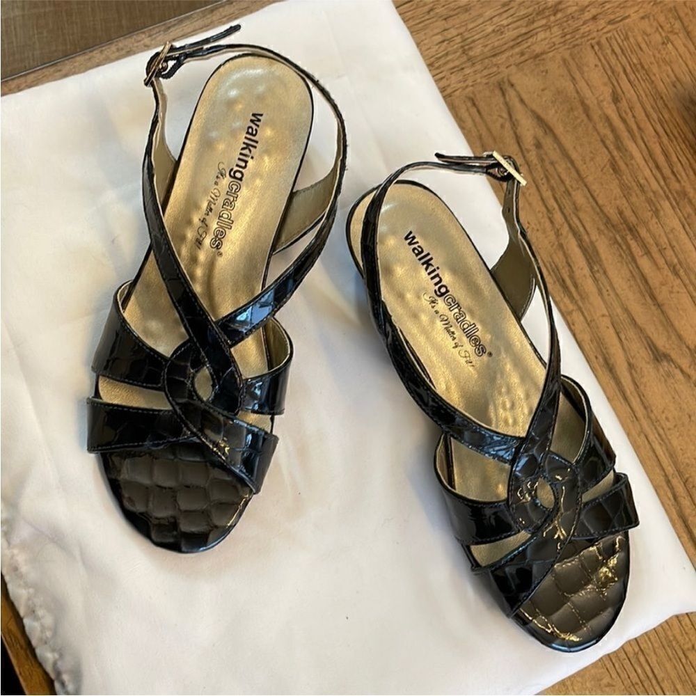 Walking Cradles Navy strappy sandals.   New